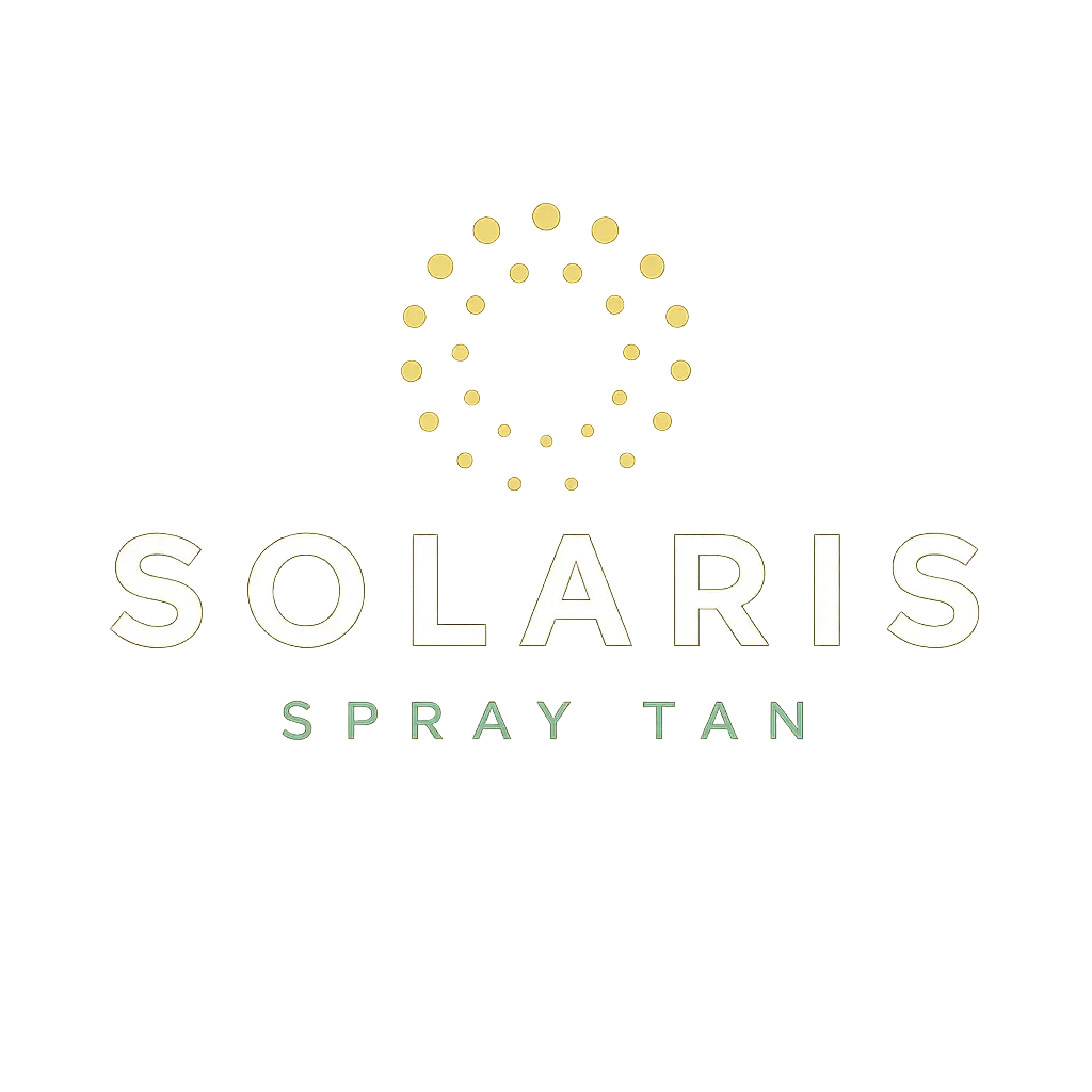 Solaris Spray Tan logo for luxury airbrush tanning studio in Boca Raton, Florida.